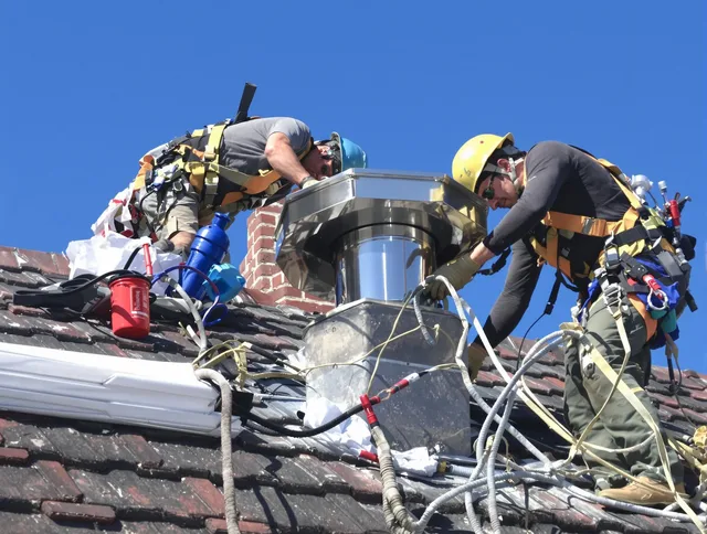 Protective chimney cap installed by Wilmington Island Chimney Sweep in Wilmington Island, GA