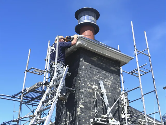 Sturdy chimney crown finished by Wilmington Island Chimney Sweep in Wilmington Island, GA