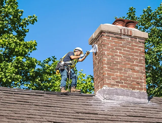Wilmington Island Chimney Sweep performing an inspection with advanced tools in Wilmington Island, GA