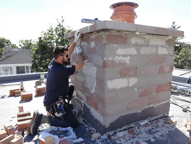 Advanced chimney repair process by Wilmington Island Chimney Sweep in Wilmington Island, GA