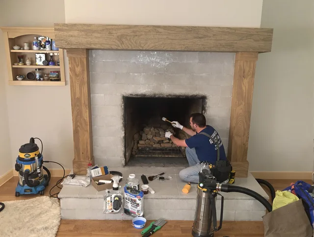 Detailed creosote removal process by Wilmington Island Chimney Sweep in Wilmington Island, GA