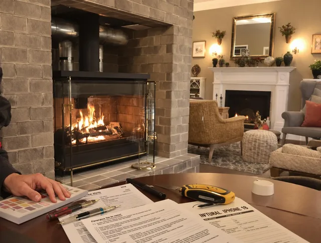 Wilmington Island Chimney Sweep verifying fireplace safety measures in Wilmington Island, GA